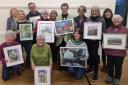 Linda Clemence –Leader (front row centre) with members of Clapham Art Group.