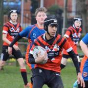 Hamza Butt in action for Keighley Albion's U13s