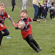 Keighley Albion Under-7s in action against Stanningley