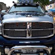 An America truck at Skipton Car Show