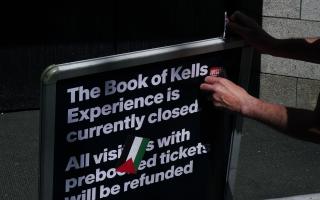 Visitors were unable to access the historic Book of Kells over the weekend due to the action that began at the Dublin university on Friday (Brian Lawless/PA)