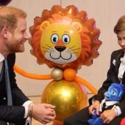 George Hall chats at the WellChild Awards to its patron, Prince Harry