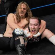 James Boggs (left), from Settle, competes under the name Ernest Boggs as a professional wrestler