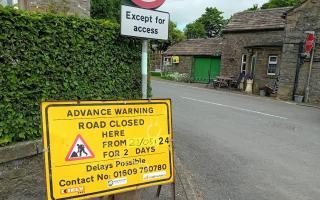 Road closure from West Marton to Gargrave