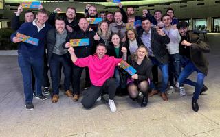 Craven For Change members celebrate with their takeaway getaway tickets