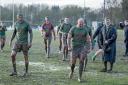 Wharfedale (green) travelled to Hull to play in poor conditions. Pic: Wharfedale Rufc photos