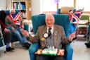 Former Second World War squadron leader and Royal Air Force fighter pilot Derrick Grubb marked his 100th birthday with a party (Ben Birchall/PA)