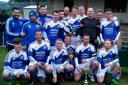 Skipton LMS celebrate their Craven FA Cup win over Settle United