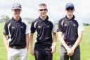 Skipton Golf Club Juniors are pictured in their new Scott Janitorial Supplies kits. From left are captain Max Beresford, Ben Topper and Harry Ayrton