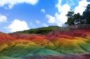Coloured sand dunes at Mauritius. Pictures: Chris Hutchinson