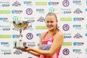 2016 Ilkley Trophy Women's singles champion Evgeniya Rodina will not be able to return to the venue this summer. Picture: Karen Ross Photography.