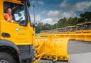 Ready for the road: part of the county’s gritter fleet, which people can now follow in action. Picture NYCC
