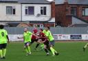 Action from Silsden's 4-0 win at Goole