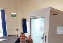 North Ribb supporter John Winder and his granddaughter and the new lift
