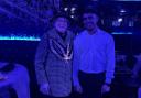 Mayor Sheila Bentley and restaurant owner Jahir Ahmed