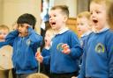 One of the five Nursery/Reception classes that took part in the Early Years Music Making event