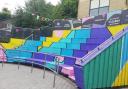 The painted amphitheatre off High Street, part of the HAZ project
