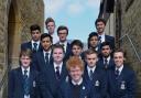 Nick Meadowcroft-Lunn, front, with fellow sixth formers