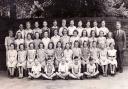 Pupils at Sutton-in-Craven County Primary School in June 1953
