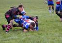 Daz Greenwood scores the Cowling Harlequins try