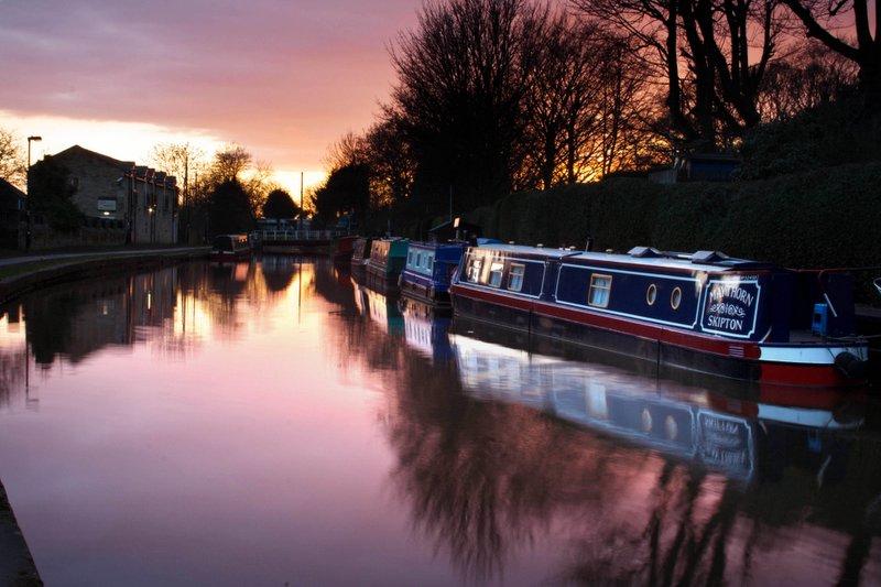 A sunset on the Leeds-Liverpool Canal by Ermysted's Grammar School pupil Will Stanley.