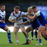 Wakefield Trinity's Jack Croft takes charge in a previous encounter with Leeds Rhinos in the Betfred Super League