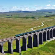 The Staycation Express crosses the Ribblehead Viaduct. Picture Thomas Beresford