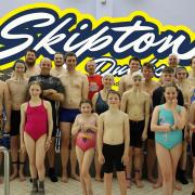 The Skipton Ducks Underwater Hockey team with David Noland (fourth from right- third row)