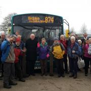 Friends of DalesBus at Kettlewell. Picture John Grogan