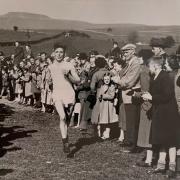 Bill Teasdale running in the Ingleborough Mountain Race, 1952. Image courtesy of Roger Ingham