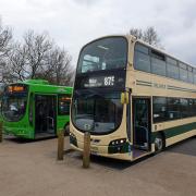DalesBuses 72 and 875 at Grassington National Park Centre