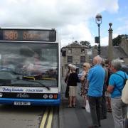 Kirkby Lonsdale Coach Hire's 580 Skipton to Settle bus