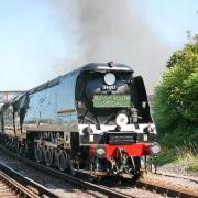 Battle of Britain Class steam locomotive Tangmere which will haul the Northern Belle train over the Settle-Carlisle  line