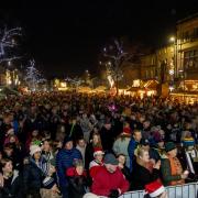 A packed Skipton High Street for last year's Christmas lights switch-on
