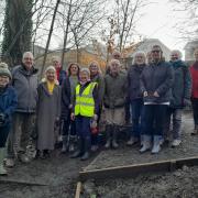 The Friends of The Wilderness are joined by rotarians at a recent work day