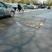 Potholes in Skipton High Street Car Park