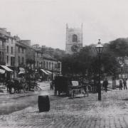 Skipton High Street in around 1900