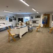 The exhibition space at The Old Sawmill Cafe