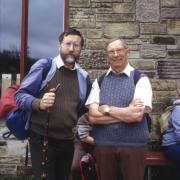 Co-founders, Tom Wilcock and Colin Speakman Dales Way in  1980