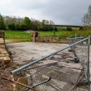 Entrance to the Clay Hall development site