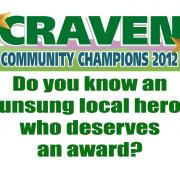 Nominate a local hero for a Craven Community Champions award