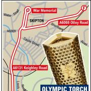 The Skipton torch route