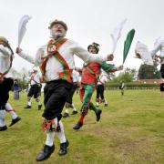 SPACE FOR DANCE: Morris dancers in action on a village green