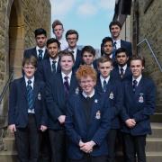 Nick Meadowcroft-Lunn, front, with fellow sixth formers