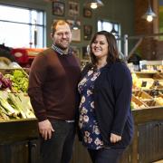 Co owners James Robertshaw and Victoria Robertshaw at Keelham Farm Shop. Picture by David Lindsay.