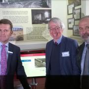From left, David Brown, Bryan Gray and Tim Viney, managing director of Atlantic Geomatics