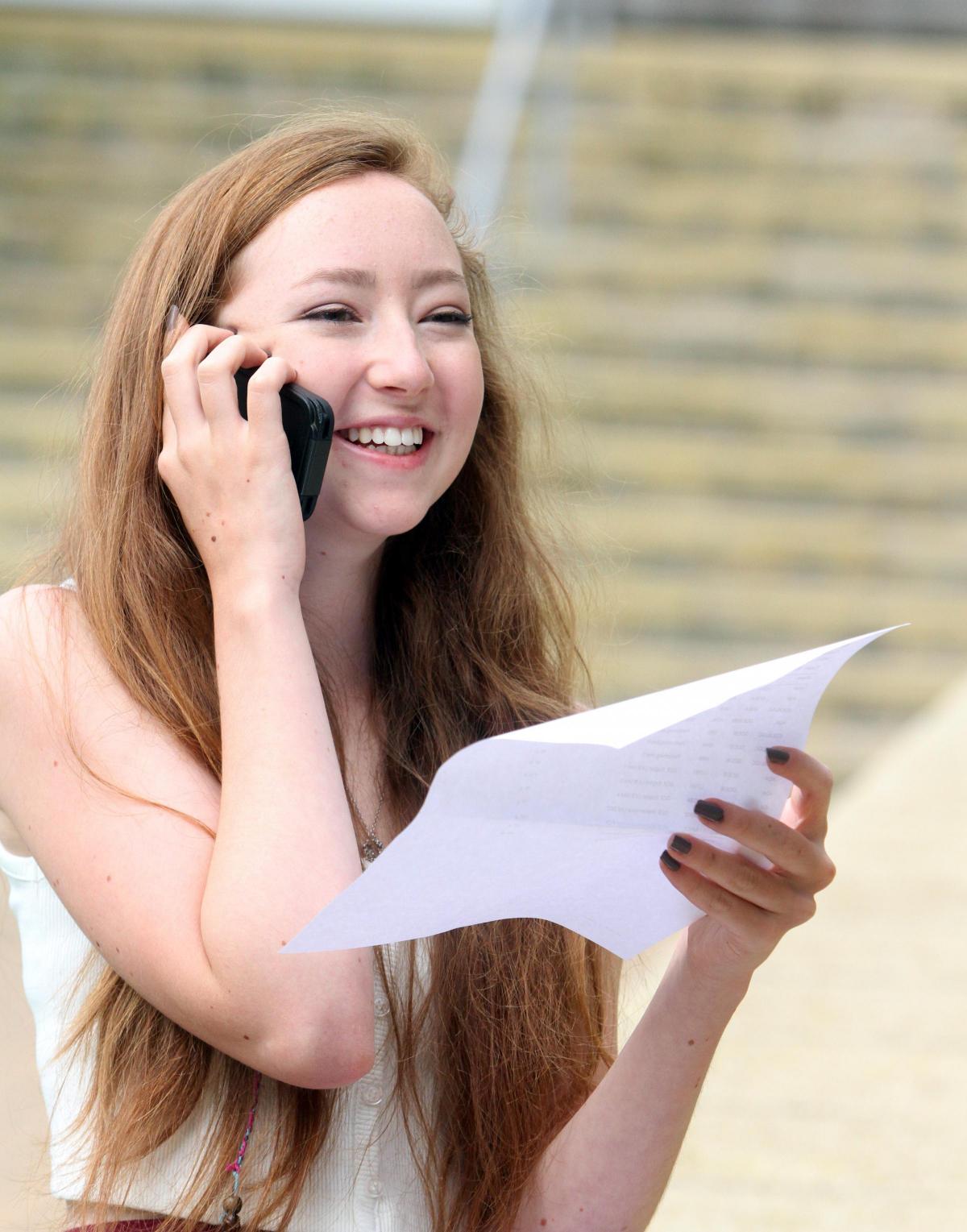 Craven district students collect their A-level results