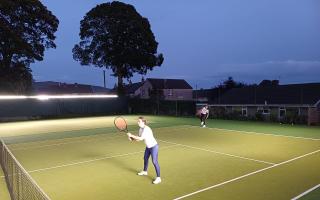 Craven Lawn Tennis Club, floodlit