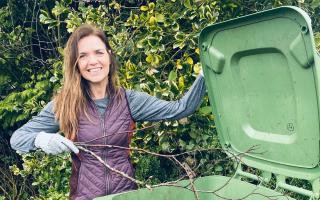 Fiona Ritchie with her green bin
