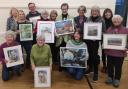 Linda Clemence –Leader (front row centre) with members of Clapham Art Group.